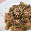 zensyou☆'s cooksnap of when they made レンジで簡単♪ゴーヤのツナ味噌.