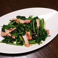 ityk2001's cooksnap of when they made ホウレン草とベーコンのバター醤油炒め.
