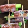 クックJVNQNE☆'s cooksnap of when they made アスパラベーコン巻きの串さし.
