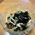 GoGo島みかん's cooksnap of when they made 超特急！わかめとシメジの酢の物.