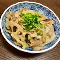フラガール☆'s cooksnap of when they made 豚バラれんこん炒め.