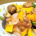イエローバード's cooksnap of when they made 野菜ジュース＆豚小間で揚げない酢豚.