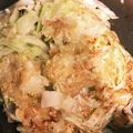 クックOP234T☆'s cooksnap of when they made オオバコDEダイエット★豆腐お好み焼き.