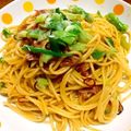 milk55's cooksnap of when they made ✿ごま油香る～♬焼豚の和風パスタ✿.