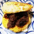 ＊さとのゴハン＊'s cooksnap of when they made 照り焼きチキン-カオジーライスバーガー.