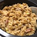 ビールちゃん's cooksnap of when they made 豆もやしとソーセージのキムチ炊き込みご飯.