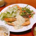 クックF2Q5DT☆'s cooksnap of when they made 秋鮭のムニエル タルタルソース添え.
