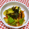 tokotann's cooksnap of when they made 香ばしい桜海老とアボカド、キムチの和え物.
