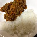 tresjolie's cooksnap of when they made カレールーで簡単★ドライカレー★.