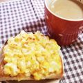 鈴まゆ's cooksnap of when they made てりたまチーズトースト.