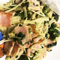 うめぇーぃ's cooksnap of when they made ベーコンとほうれん草エノキ茸のバター炒め.