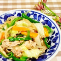 ももちゃんのれしぴ's cooksnap of when they made ちゃちゃっと肉野菜炒め.
