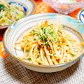 makichihua's cooksnap of when they made ごぼうと水菜のサラダ.