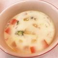 なーなちゃん's cooksnap of when they made 野菜たっぷりミルクスープ。.