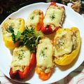 虹色♪︎ちゅーりっぷ's cooksnap of when they made パプリカとナスの味噌マヨ焼きグラタン風.