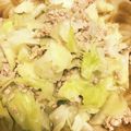 よつば15's cooksnap of when they made キャベツと塩鶏そぼろの蒸し煮.