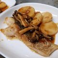 りく倶楽部's cooksnap of when they made タラのガリバタ醤油照り焼き★＋長芋しめじ.
