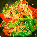 かぐこ0325's cooksnap of when they made 大量消費！ピーマンと油揚げの甘酢炒め.