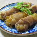 caramel-cookie's cooksnap of when they made 小結白滝の豚バラ巻き.