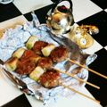 ★サンセット★'s cooksnap of when they made 餃子の具でリメイク♪甘辛ダレのつくねぎま.