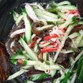 あかぷり's cooksnap of when they made きゅうり、キクラゲ 、カニカマの酢の物.