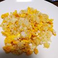くっきもん's cooksnap of when they made シンプル卵チャーハン.