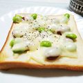ぱふ♪'s cooksnap of when they made お豆たっぷりチーズトースト.