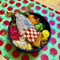 komutatata's cooksnap of when they made リメイク☆焼魚（ブリ）と卵で混ぜご飯♪.