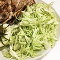 YUKIKI☆'s cooksnap of when they made 焼肉屋さんのサラダ ～キャベツの千切り～.