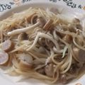きらり流れ星's cooksnap of when they made 麺つゆで！シャウときのこのパパッとパスタ.