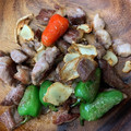 さのぽぽん's cooksnap of when they made 豚肉としし唐の炒め物.