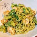 トモチンスキー's cooksnap of when they made ★アボガドとエビのバジルマヨパスタ★.