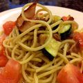 racoonchan's cooksnap of when they made ズッキーニとトマトとベーコンのパスタ.