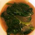Fionarao's cooksnap of when they made モロヘイヤと納豆のお味噌汁.