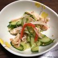 しのざくら's cooksnap of when they made 鶏胸肉ときゅうりのポン酢和え.
