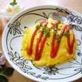 runa10's cooksnap of when they made 包まない簡単とろとろオムライス.