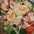 旅する狸's cooksnap of when they made 作業２つ！手作りドレッシングのコブサラダ.