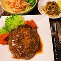 とちおとめみなりんこ's cooksnap of when they made お母さんの煮込みハンバーグ.