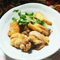 虹色♪︎ちゅーりっぷ's cooksnap of when they made 市販タレで時短♡厚揚げと鶏肉の生姜風煮物.