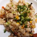 Sのママ's cooksnap of when they made 給食★鶏ごぼうピラフ.