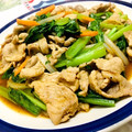 U☆kaoru's cooksnap of when they made 豚こまと小松菜のオイスターソース炒め.