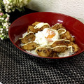いちご海月's cooksnap of when they made 半熟目玉乗せ☆名古屋風～てりマヨ鶏丼！.