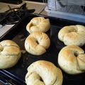 ちいMom☆'s cooksnap of when they made ＨＢ使用！さつまいもと黒ごまのベーグル.