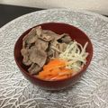 ☆こまっと☆'s cooksnap of when they made 冷やし牛肉しゃぶしゃぶ～♪.