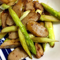 ayuha21's cooksnap of when they made かぼちゃとアスパラのバターしょうゆ炒め.