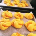 なちゅcafe's cooksnap of when they made 見た目もカワイイ！かぼちゃのうずまきパン.