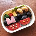 えみちゃま☆'s cooksnap of when they made 【キャラ弁✿ミッキー&ミニー】.