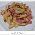 ちょこ☆ちょこ's cooksnap of when they made ジャガイモとベーコンのカレー炒め♪.