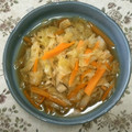 Kokky3's cooksnap of when they made キャベツと人参と油揚げの煮物.
