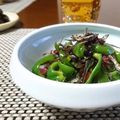 ダイナマイト漆黒's cooksnap of when they made じゃこピーマンの梅炒め.
